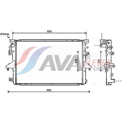 PRASCO VNA2317 Aluminium Kühler - Kühlsystem PRASCO VNA2317 Aluminium Kühler - Kühlsystem