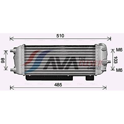 Prasco HY4485 Intercooler - Luftkühlung - Hyundai ix35 Prasco HY4485 Intercooler - Luftkühlung - Hyundai ix35