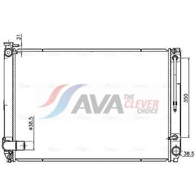 Ava Quality Cooling Kühler, Motorkühlung To2791 Für Lexus Ava Quality Cooling Kühler, Motorkühlung To2791 Für Lexus