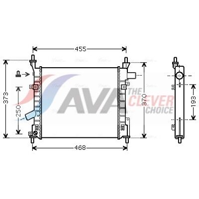PRASCO FD2372 Aluminium Kühler für Ford KA 3-Türer PRASCO FD2372 Aluminium Kühler für Ford KA 3-Türer