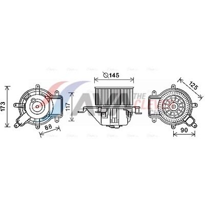 PRASCO PE8390 Modell - Car Air Heater Motor PRASCO PE8390 Modell - Car Air Heater Motor