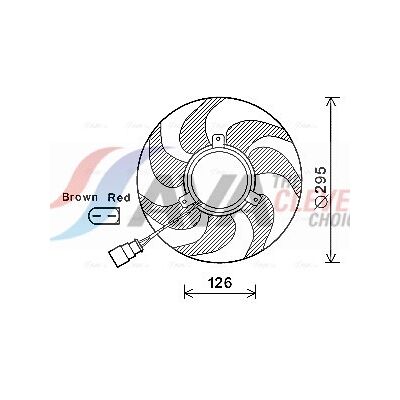 PRASCO VN7535 Lüfter - 7 Flügel PRASCO VN7535 Lüfter - 7 Flügel