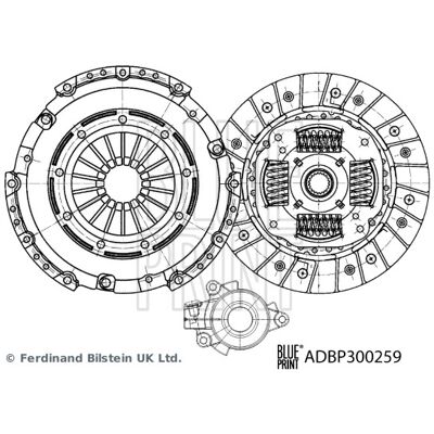 BLUE PRINT ADBP300259 - Kupplungssatz BLUE PRINT ADBP300259 - Kupplungssatz