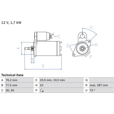 Bosch 4047024614352 Anlasser - Porsche 911 Coupe Bosch 4047024614352 Anlasser - Porsche 911 Coupe