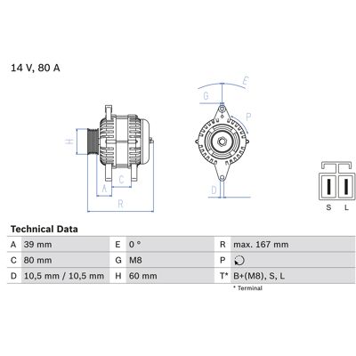 Bosch 0 986 045 701 Lichtmaschine - Nissan: Almera Tino, Primera 5-tür, Almera II 3/5-türen Bosch 0 986 045 701 Lichtmaschine - Nissan: Almera Tino, Primera 5-tür, Almera II 3/5-türen