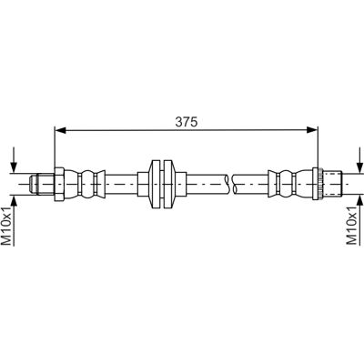 Bosch Bremsschlauch M10x1 - Brake Hose Bosch Bremsschlauch M10x1 - Brake Hose