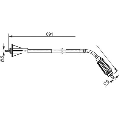 Bosch 1987482555 - Handbremse Seil für Volvo S80 Bosch 1987482555 - Handbremse Seil für Volvo S80