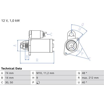 BOSCH 0 986 027 160 Yaris II, Corolla Verso Anlasser BOSCH 0 986 027 160 Yaris II, Corolla Verso Anlasser