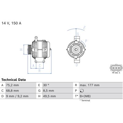 Bosch 0 986 086 440 Lichtmaschine - Alternator Bosch 0 986 086 440 Lichtmaschine - Alternator