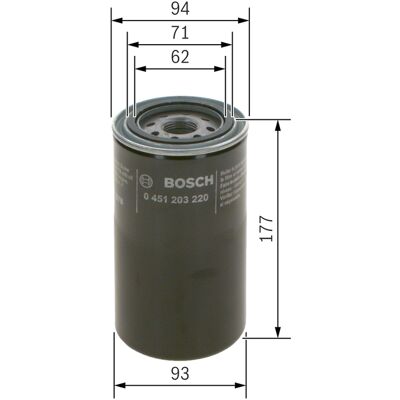Bosch 0 451 203 220 Ölfilter - DAF/Nissan Primastar Bosch 0 451 203 220 Ölfilter - DAF/Nissan Primastar