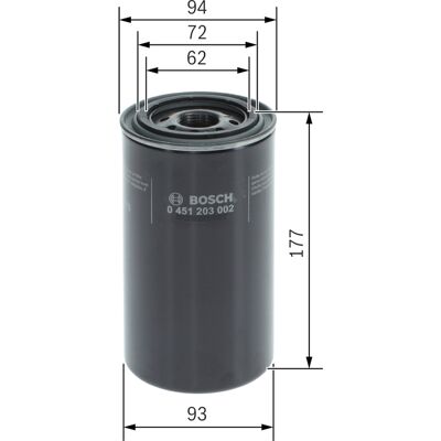 BOSCH Ölfilter 0 451 203 002 - Ölfilter BOSCH Ölfilter 0 451 203 002 - Ölfilter