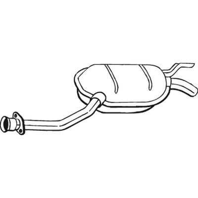 Bosal 175-123 Zwischenrohr Schalldämpfer - Auspuff Bosal 175-123 Zwischenrohr Schalldämpfer - Auspuff