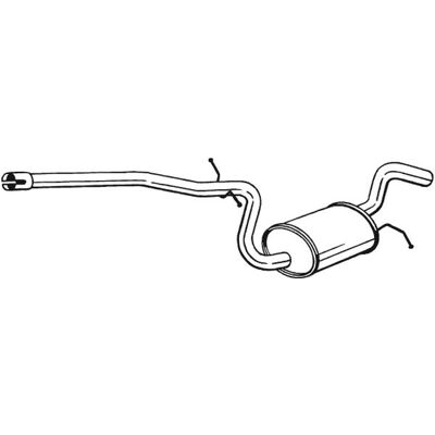 BOSAL - 285-609 - VW Golf 6 - Mittelschalldämpfer - Exhaust muffler BOSAL - 285-609 - VW Golf 6 - Mittelschalldämpfer - Exhaust muffler