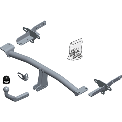 BRINK 624900 Anhängevorrichtung - D-Wert 9 kN, 70kg Stützlast, Schwarz BRINK 624900 Anhängevorrichtung - D-Wert 9 kN, 70kg Stützlast, Schwarz