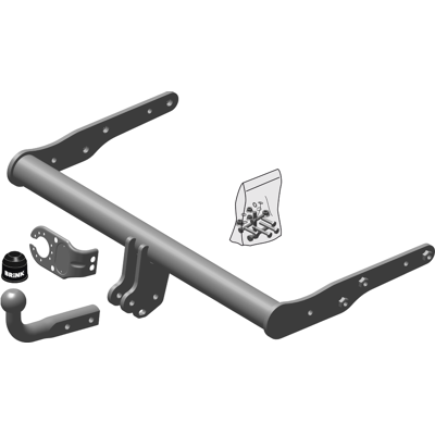 BRINK Transporter T5 Anhängevorrichtung - Starres Kugelkopf, 2800kg Max, Schwarz BRINK Transporter T5 Anhängevorrichtung - Starres Kugelkopf, 2800kg Max, Schwarz