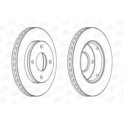 CHAMPION 562575CH Belüfteter Bremsscheibe für Mitsubishi Colt, Smart Forfour - Bremsscheibe CHAMPION 562575CH Belüfteter Bremsscheibe für Mitsubishi Colt, Smart Forfour - Bremsscheibe