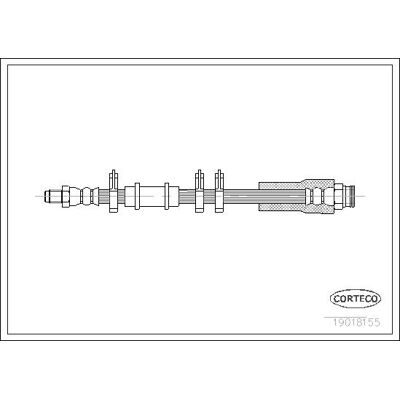 Corteco 19018155 Bremsschlauch für vorne - Bremsschlauch Corteco 19018155 Bremsschlauch für vorne - Bremsschlauch