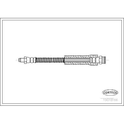 Corteco Modell 19018166 - Bremsschlauch Corteco Modell 19018166 - Bremsschlauch