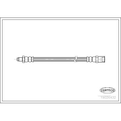 Corteco Modell 19026432 Flexibler Bremsenschlauch für IVECO Daily 3 Corteco Modell 19026432 Flexibler Bremsenschlauch für IVECO Daily 3