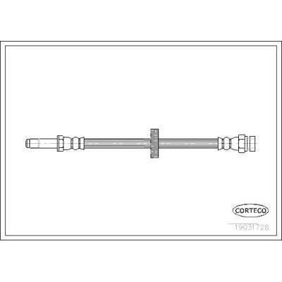 Corteco Modell 19031728 Bremsschlauch vorne - Bremsschlauch Corteco Modell 19031728 Bremsschlauch vorne - Bremsschlauch