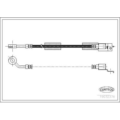 Corteco Bremsenschlauch - Vordere Linke 410mm Corteco Bremsenschlauch - Vordere Linke 410mm