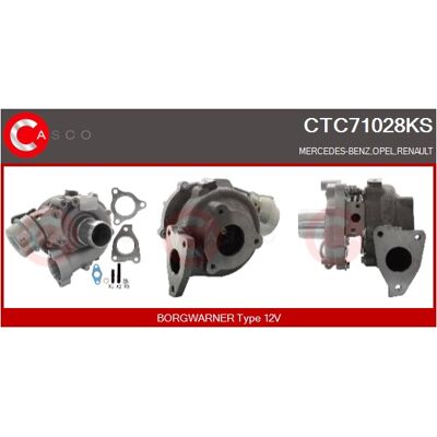 CASCO CTC71028KS Turbolader für Renault Megane 3 CASCO CTC71028KS Turbolader für Renault Megane 3