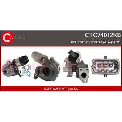 Casco - CTC74012KS - Fiat Doblo II - Van - Turbolader Casco - CTC74012KS - Fiat Doblo II - Van - Turbolader