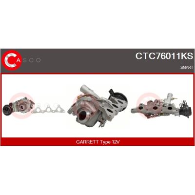Casco CTC76011KS Turbolader für SMART - Gasabgas Casco CTC76011KS Turbolader für SMART - Gasabgas