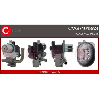 CASCO CVG71018AS EGR-Ventil - EGR für Renault & Dacia CASCO CVG71018AS EGR-Ventil - EGR für Renault & Dacia