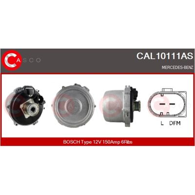 CASCO CAL10111AS - Lichtmaschine CASCO CAL10111AS - Lichtmaschine