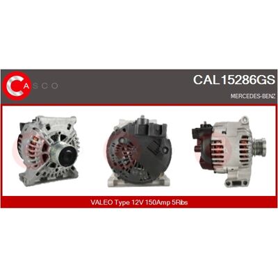 Casco Lichtmaschine CAL15286GS - Alternator Casco Lichtmaschine CAL15286GS - Alternator