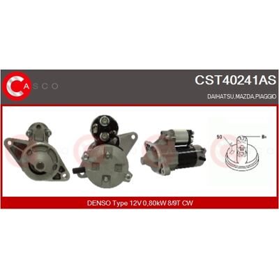 Casco Startmotor - CST40241AS - Startermotor Casco Startmotor - CST40241AS - Startermotor
