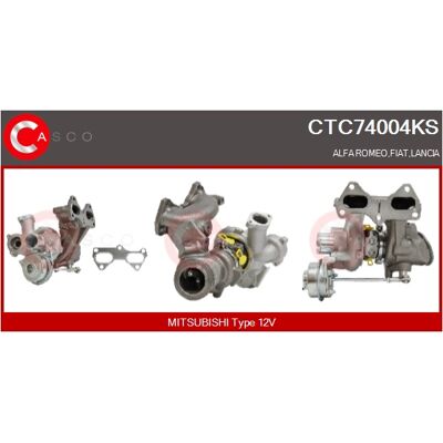 Casco CTC74004KS Turbolader - Turbolader für Fiat, Alfa Romeo, Lancia Casco CTC74004KS Turbolader - Turbolader für Fiat, Alfa Romeo, Lancia