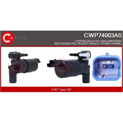 Casco 8058642339202 Dualwaschwasserpumpe - Scheibenreinigung Casco 8058642339202 Dualwaschwasserpumpe - Scheibenreinigung