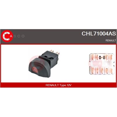 Casco Warnblinkschalter Chl71004as Für Renault Casco Warnblinkschalter Chl71004as Für Renault