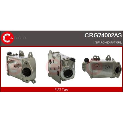 CASCO CRG74002AS EGR-Kühler für Fiat Doblo II, Qubo, Alfa MiTo - Radiator EGR CASCO CRG74002AS EGR-Kühler für Fiat Doblo II, Qubo, Alfa MiTo - Radiator EGR