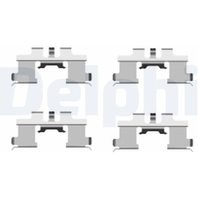 DELPHI LX0444 Reparatursatz - Bremsbeläge DELPHI LX0444 Reparatursatz - Bremsbeläge