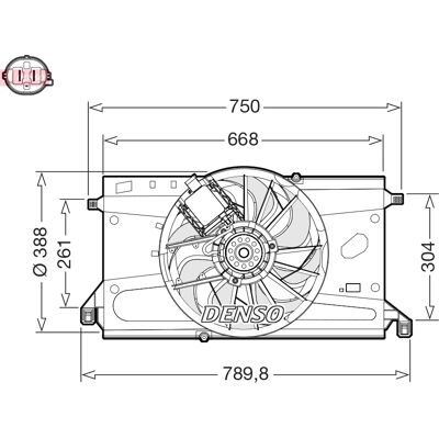 DENSO DER10011 Kühlerlüfter - OEM Ford DENSO DER10011 Kühlerlüfter - OEM Ford