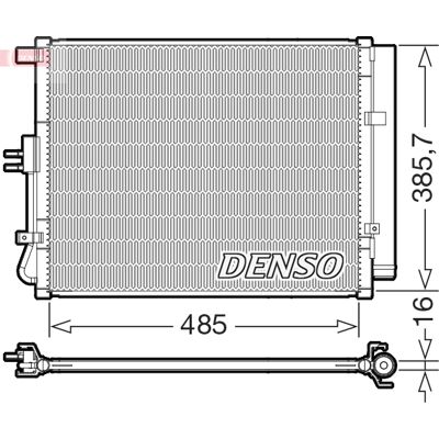 DENSO DCN43007 - KIA Kondensor mit Trockner DENSO DCN43007 - KIA Kondensor mit Trockner