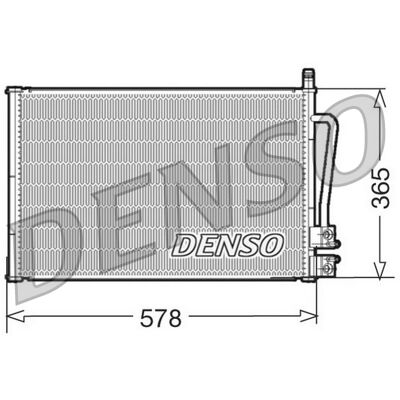 Denso - DCN10008 - Ford Fiesta - 2002 - Kondensator Denso - DCN10008 - Ford Fiesta - 2002 - Kondensator