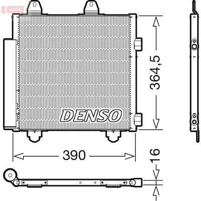 DENSO DCN21033 Klimaanlagen Kondensator - OEM PEUGEOT 88450YV020 DENSO DCN21033 Klimaanlagen Kondensator - OEM PEUGEOT 88450YV020