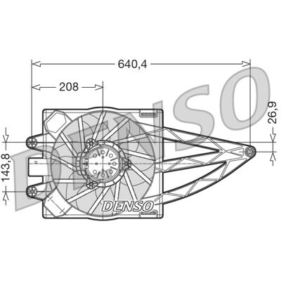 DENSO DER09018 Ventilator Motor - Kühlerlüfter DENSO DER09018 Ventilator Motor - Kühlerlüfter
