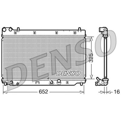 DENSO DRM40014 Aluminium Kühler - Motor Kühlung für Honda Jazz 2 DENSO DRM40014 Aluminium Kühler - Motor Kühlung für Honda Jazz 2