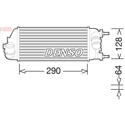 DENSO DIT09115 Aluminium Ladeluftkühler für Fiat Panda III 3/5 Türen DENSO DIT09115 Aluminium Ladeluftkühler für Fiat Panda III 3/5 Türen