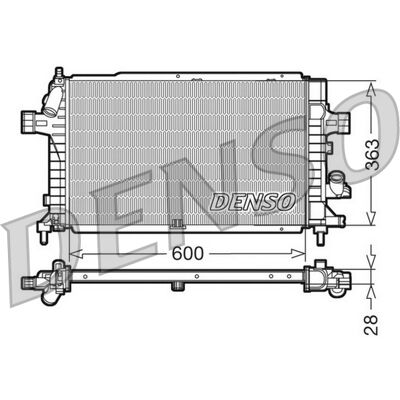 DENSO DRM20102 Aluminium Kühler - Opel Zafira B DENSO DRM20102 Aluminium Kühler - Opel Zafira B