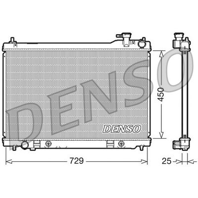 DENSO DRM46100 Aluminium Kühler - INFINITI FX SUV DENSO DRM46100 Aluminium Kühler - INFINITI FX SUV