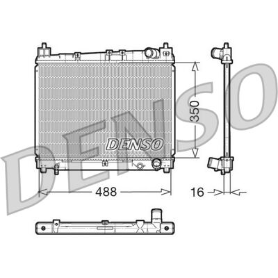 DENSO DRM50006 Aluminium Kühler - Motor Kühlung für Toyota Yaris DENSO DRM50006 Aluminium Kühler - Motor Kühlung für Toyota Yaris