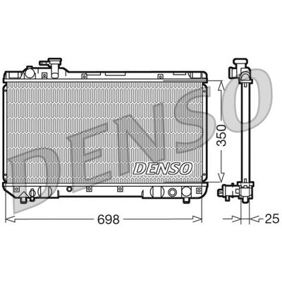 DENSO DRM50020 Aluminium Kühler - Motorkühlung DENSO DRM50020 Aluminium Kühler - Motorkühlung