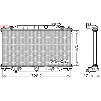 DENSO DRM44044 - Motor Kühler OEM Mazda Wasser Kühler Haltbar DENSO DRM44044 - Motor Kühler OEM Mazda Wasser Kühler Haltbar
