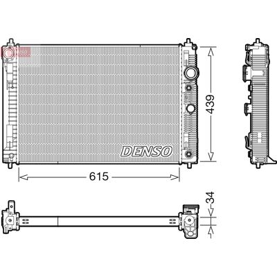 DENSO DRM46045 Motor Kühlmittel Radiator - 615 439 34 DENSO DRM46045 Motor Kühlmittel Radiator - 615 439 34